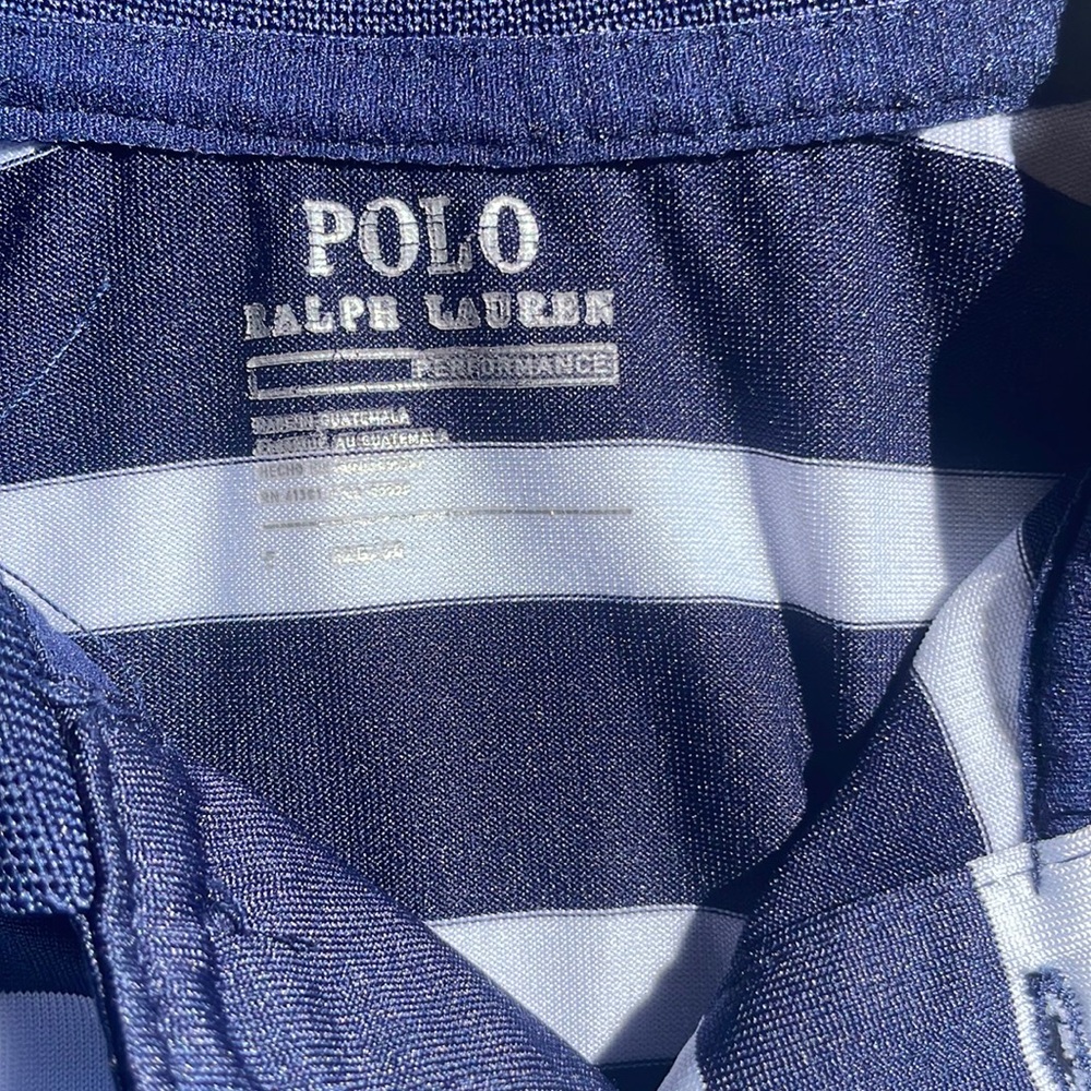 Polo performance (dri-fit) shirt striped size 5